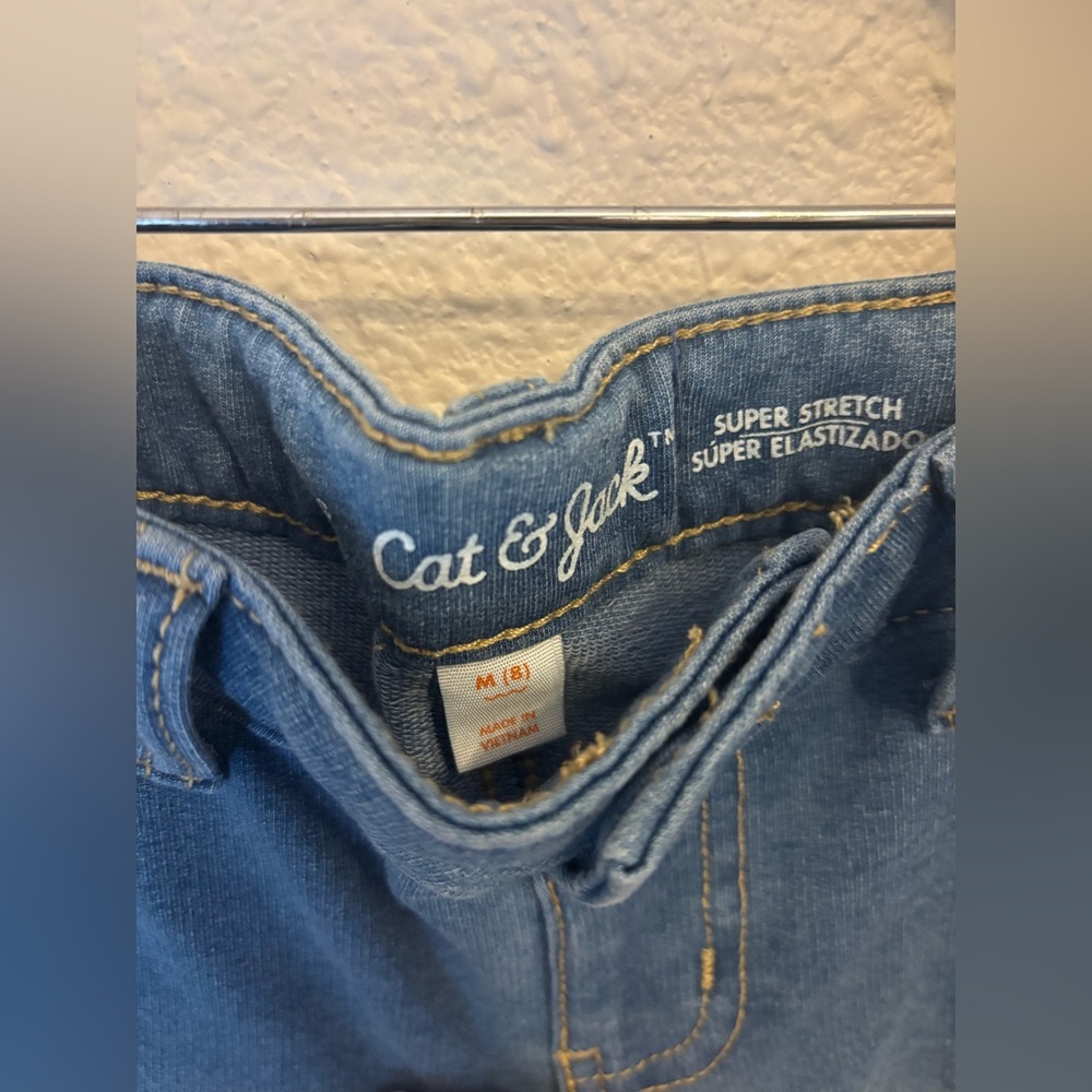Cat & Jack Light Blue Girls' Stretch Jeans - Picture 2 of 3